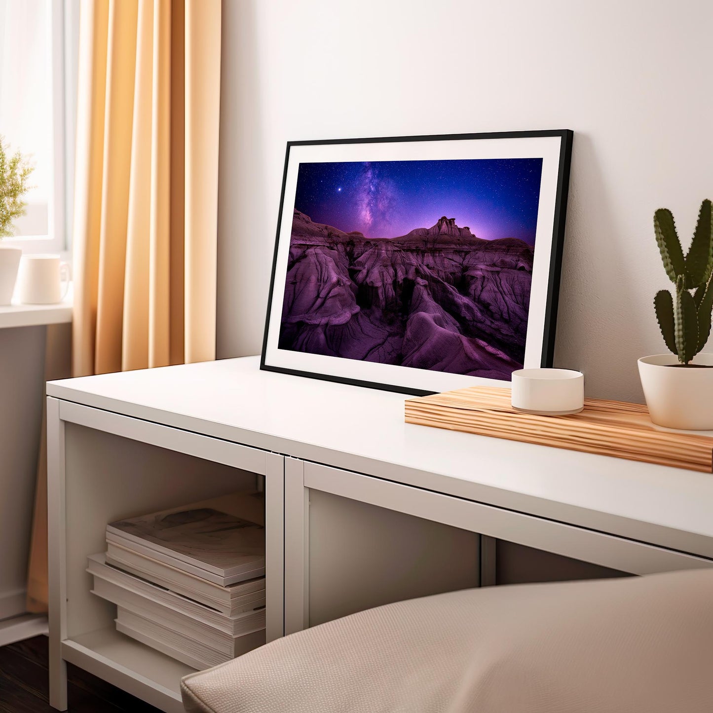 Another World, Dinosaur Provincial Park, Alberta, Canada, Astrophotography, Space, Decorate your home or office with stunning fine art landscape photography.