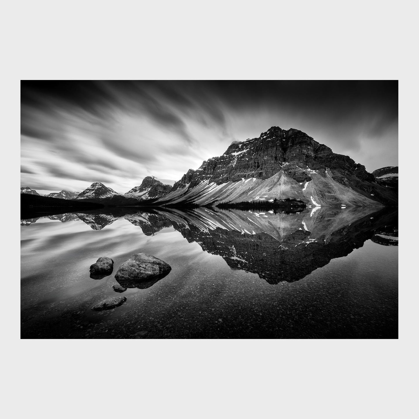 Bow Lake, Crowfoot Mountain, Banff National Park, Alberta, Canada, Rocky Mountains, Beautiful Wall Art, Fine Art Print