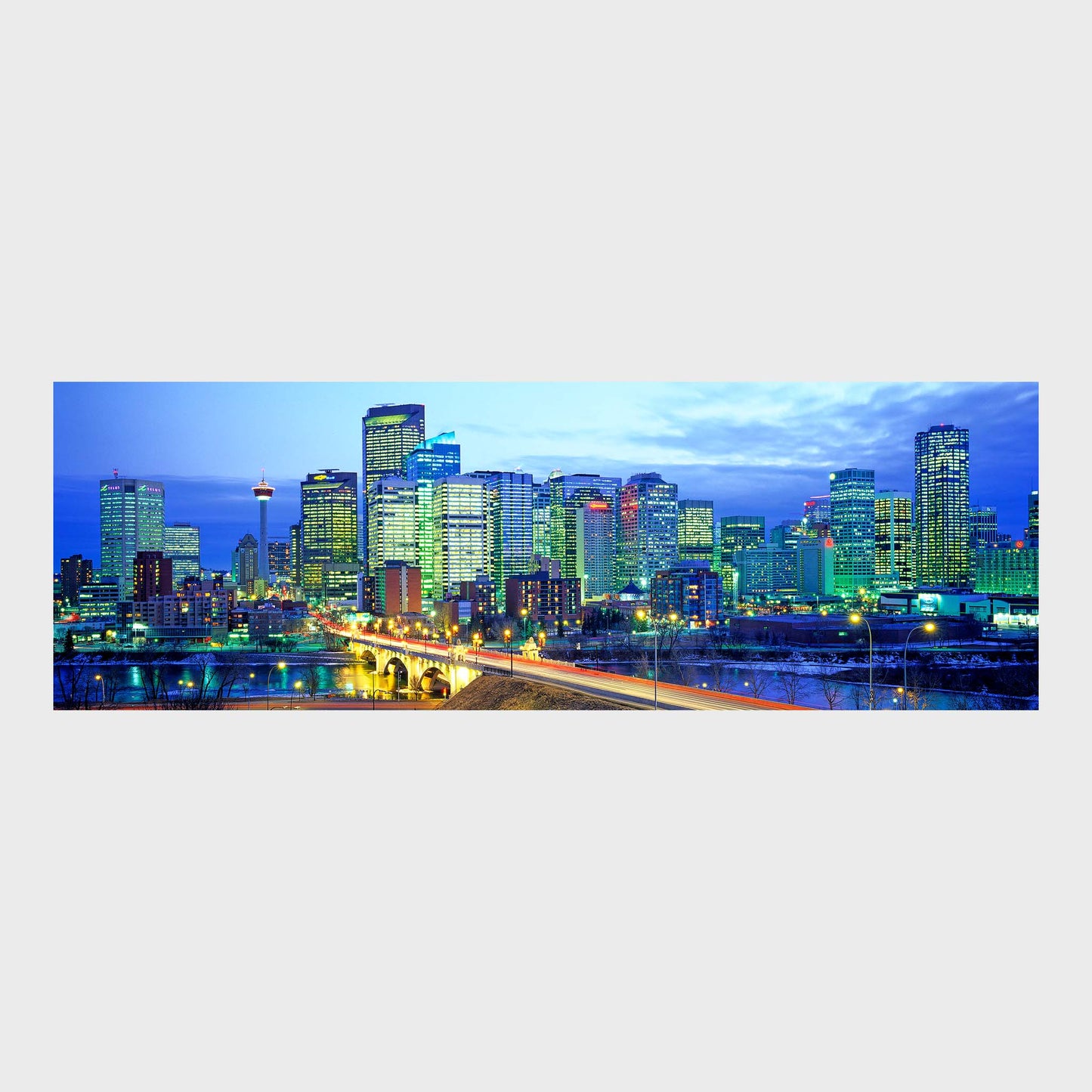 Calgary Twilight, Calgary, Alberta, Canada, Beautiful Wall Art, Fine Art Print
