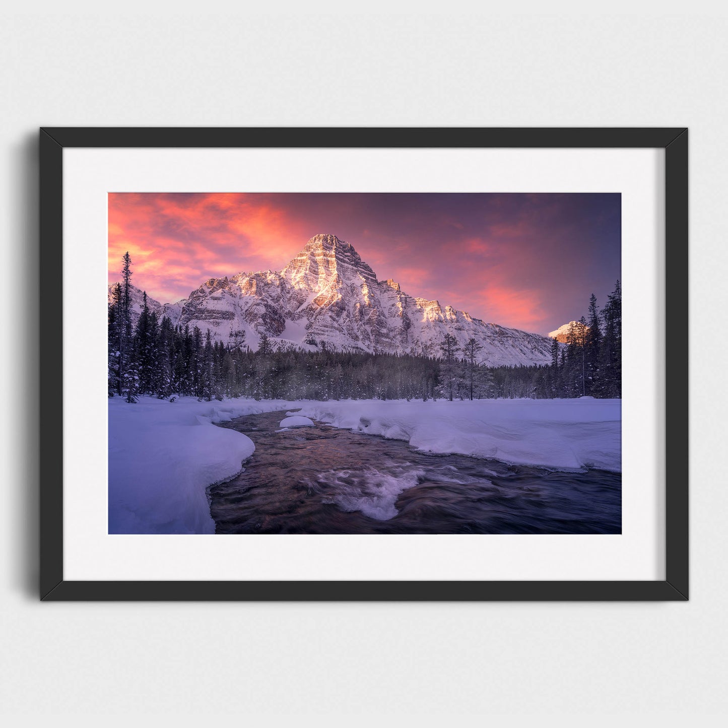 Mount Chephren, Banff National Park, Alberta, Canada, Rocky Mountains, Fine Art Landscape Photography