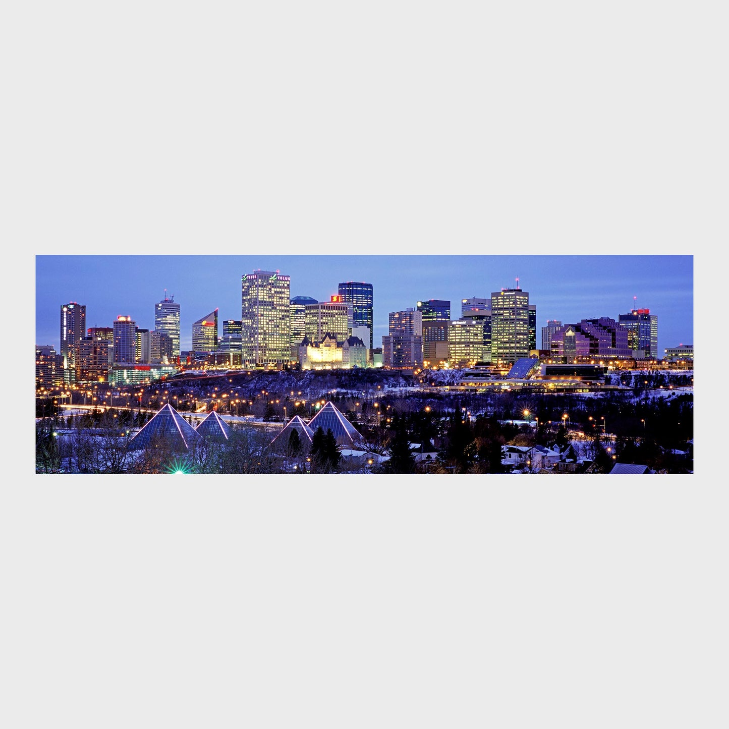 Edmonton Twilight, Edmonton, Alberta, Canada, Beautiful Wall Art, Fine Art Print