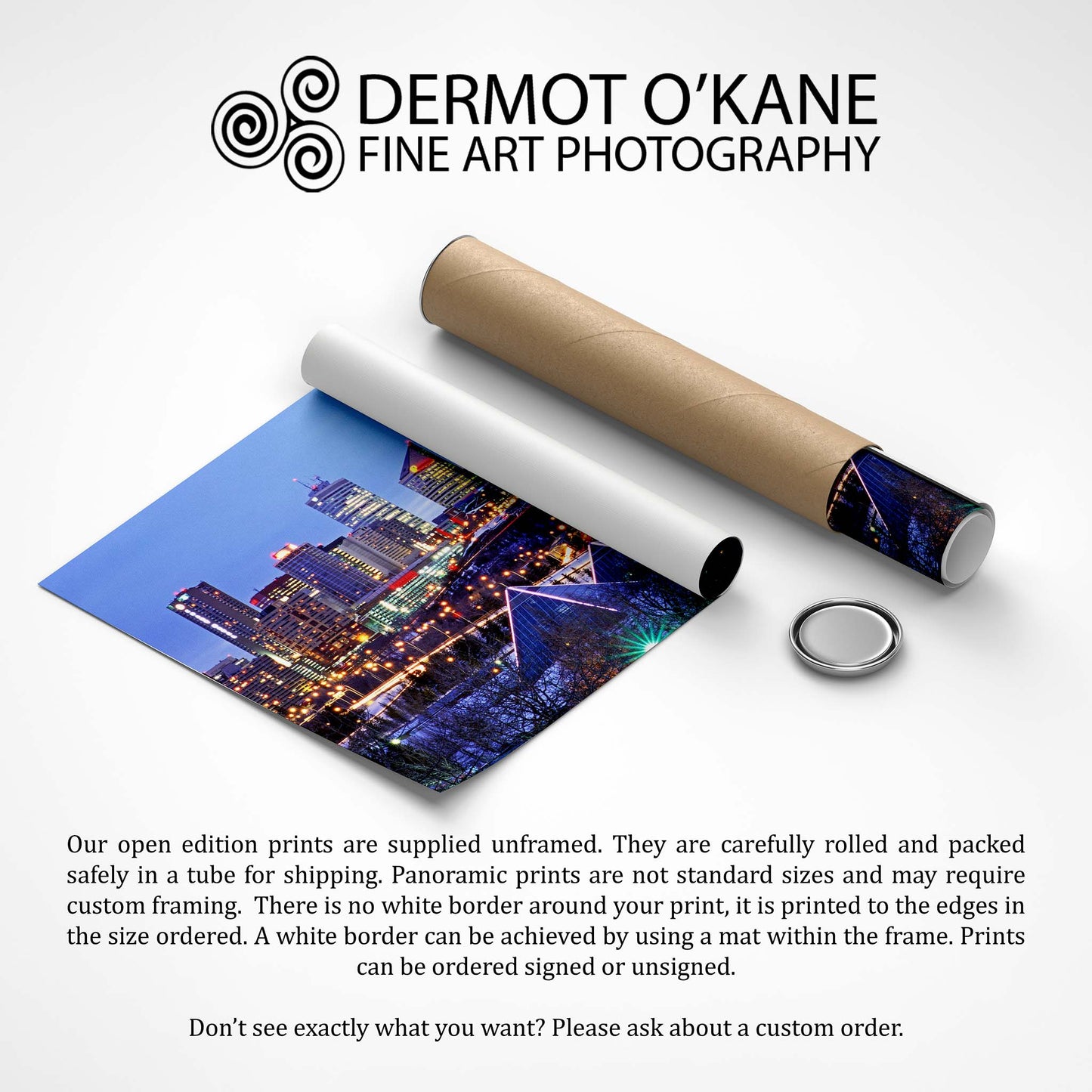 Edmonton Twilight, Edmonton, Alberta, Canada, Fine Art Photographic Print
