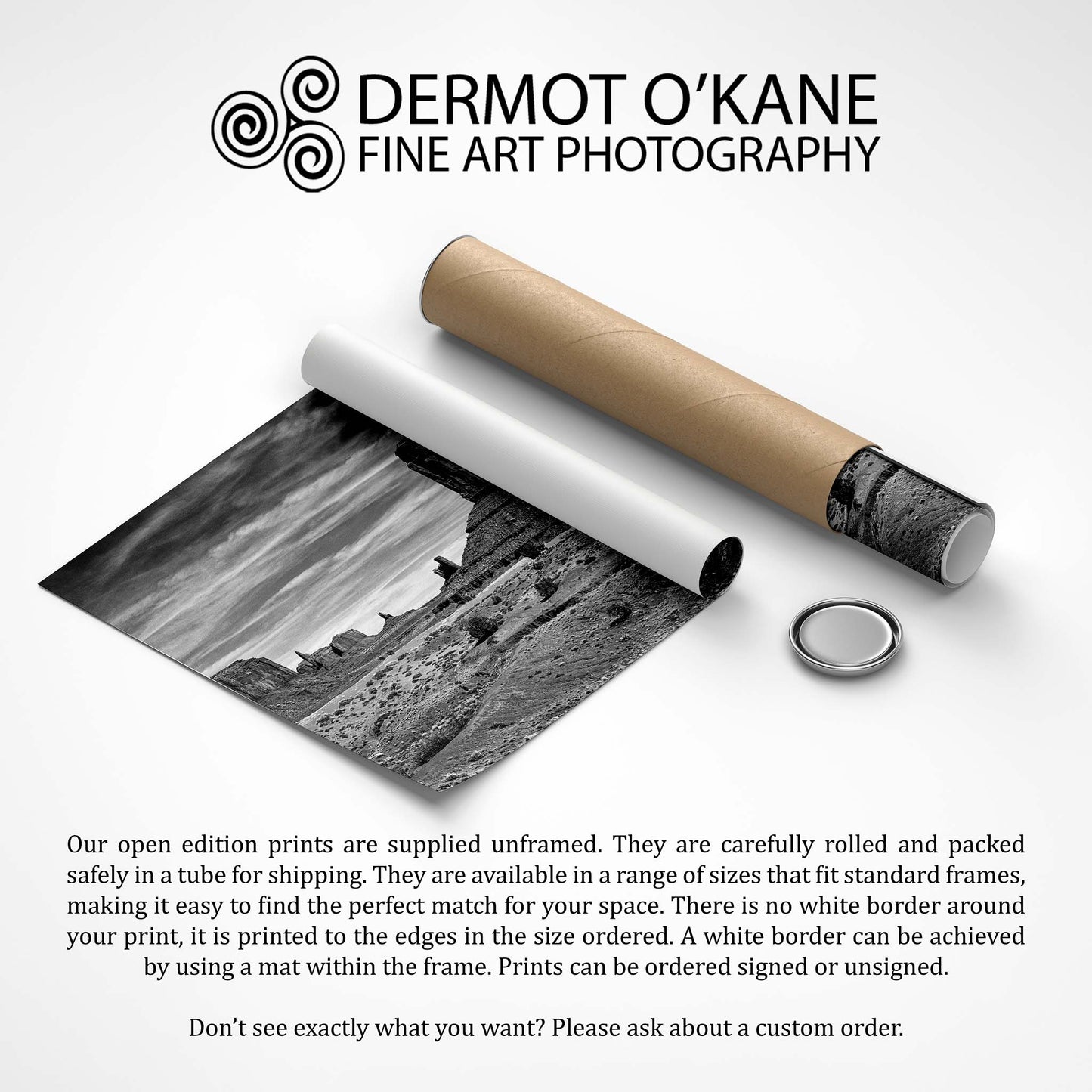 Monument Valley, Utah, Arizona, Navajo Nation, USA, Fine Art Black & White Photographic Print