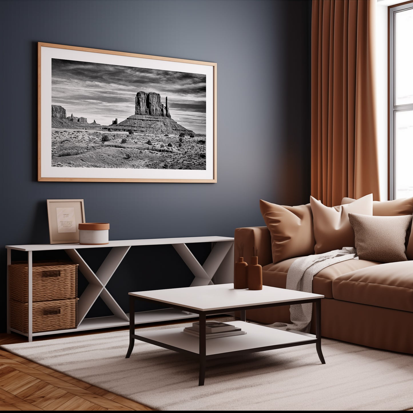Monument Valley, Utah, Arizona, Navajo Nation, USA, Decorate your home or office with stunning fine art black & white landscape photography.
