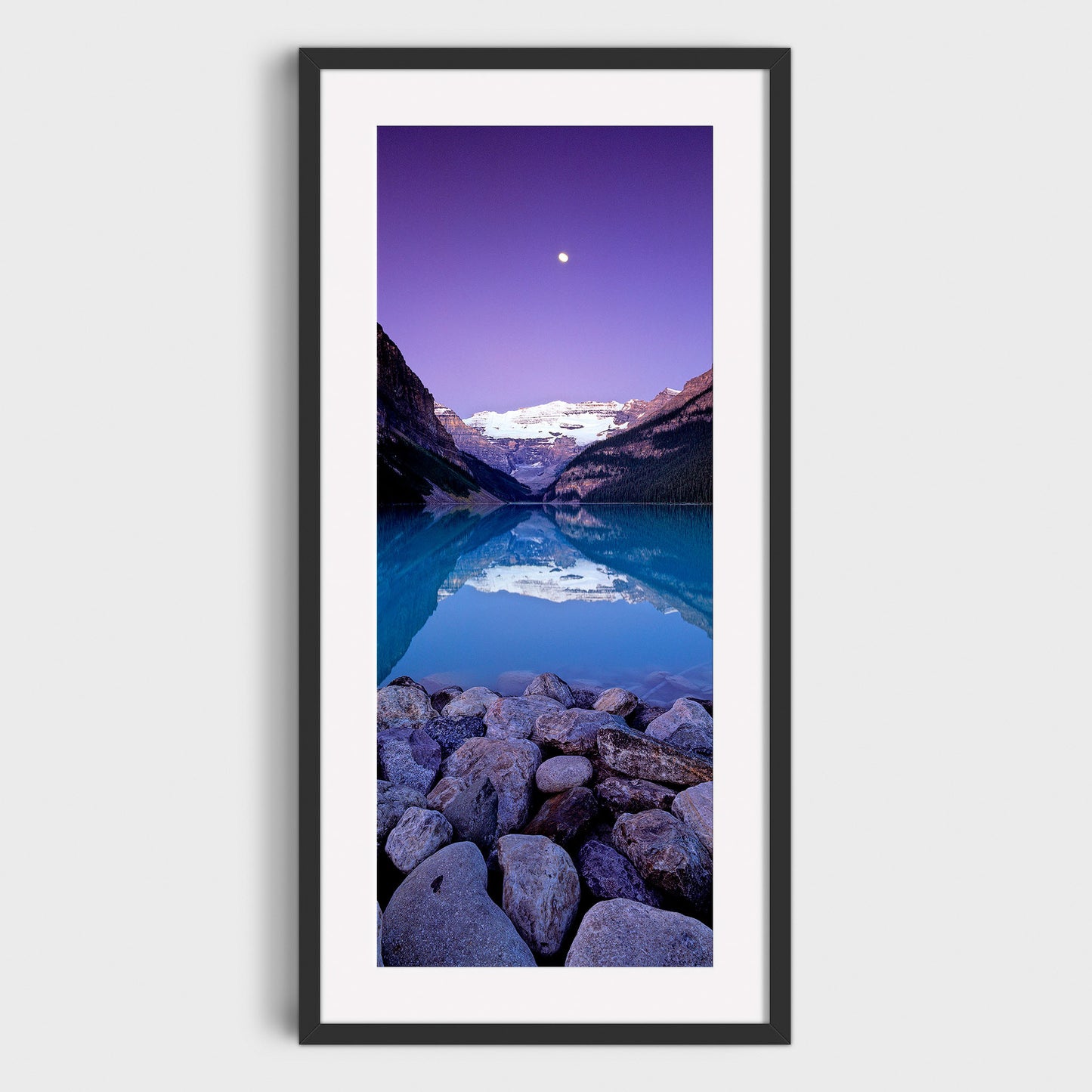 Moon Over Lake Louise, Banff National Park, Alberta, Canada, Fine Art Landscape Photography