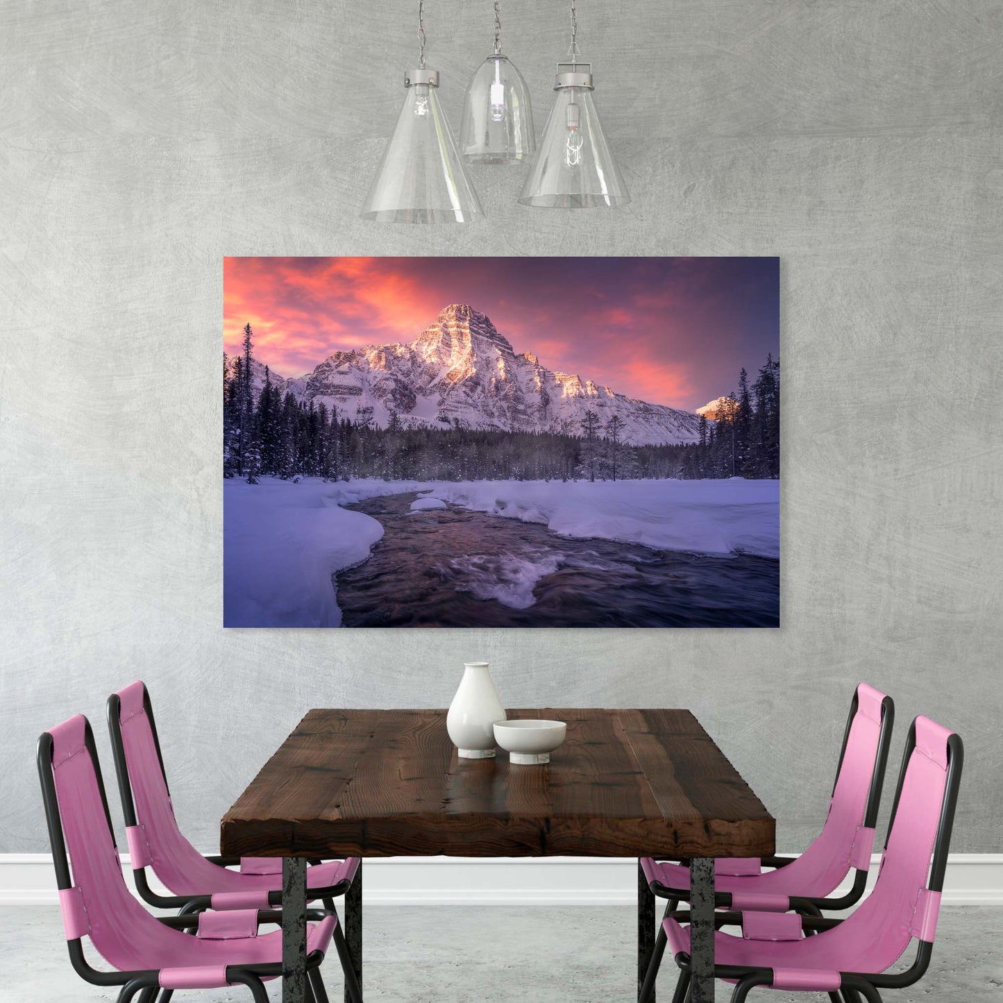 Mount Chephren, Banff National Park, Alberta, Canada, Rocky Mountains, Decorate your home or office with beautiful fine art landscape photography wall art limited edition prints.