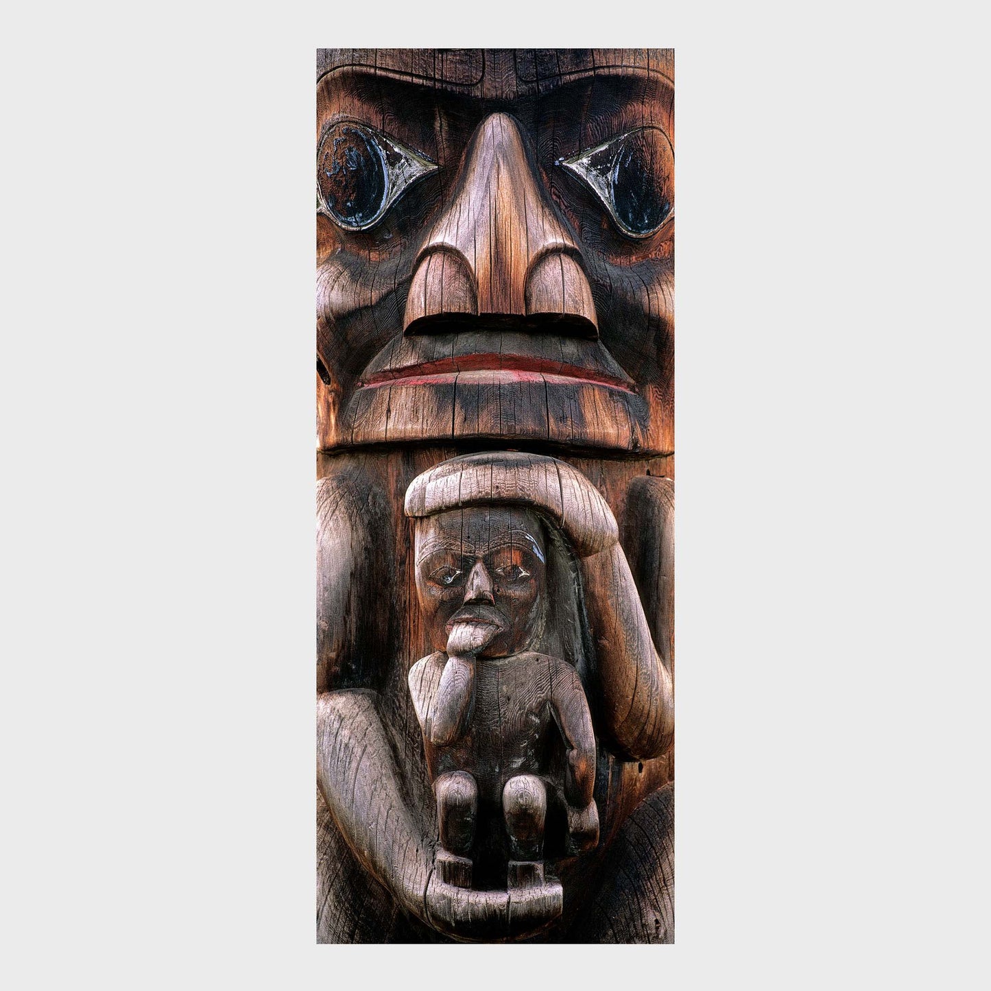 Totem Mother, Kitwanga, British Columbia, Canada, Beautiful Wall Art, Fine Art Print, Indigenous Art, First Nations