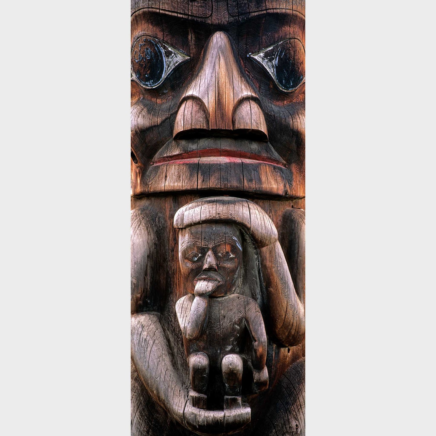 Totem Mother, Kitwanga, British Columbia, Canada, Totem Pole, Beautiful fine art landscape photography wall art limited edition prints for sale.