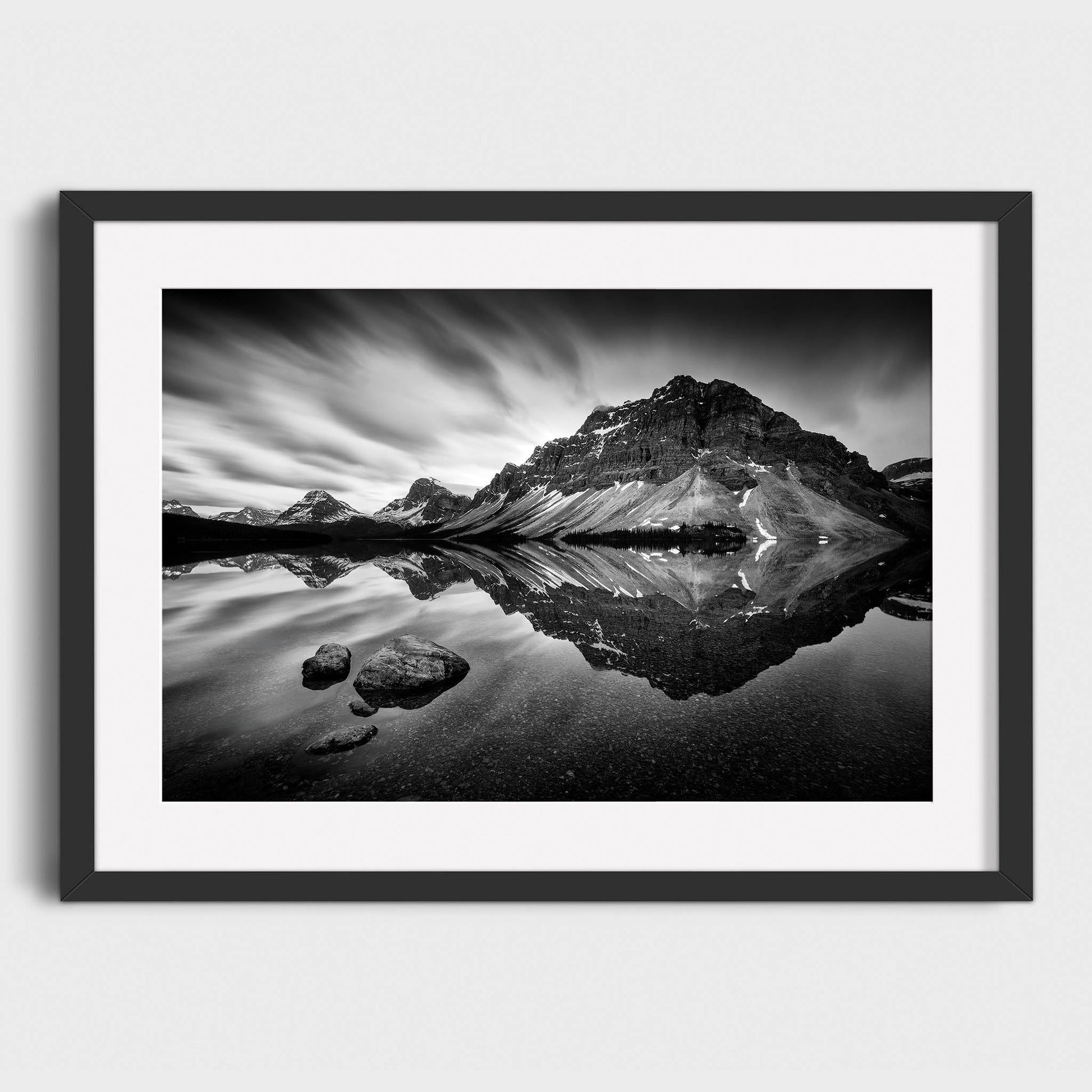 Bow Lake, Crowfoot Mountain, Banff National Park, Alberta, Canada, Rocky Mountains,  Fine Art Landscape Photography