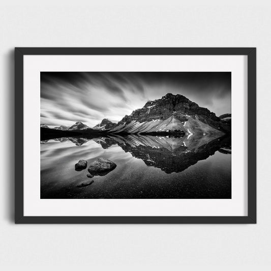 Bow Lake, Crowfoot Mountain, Banff National Park, Alberta, Canada, Rocky Mountains,  Fine Art Landscape Photography