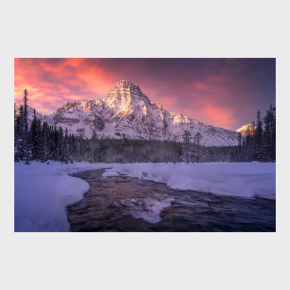 Mount Chephren, Banff National Park, Alberta, Canada, Rocky Mountains, Beautiful Wall Art, Fine Art Print