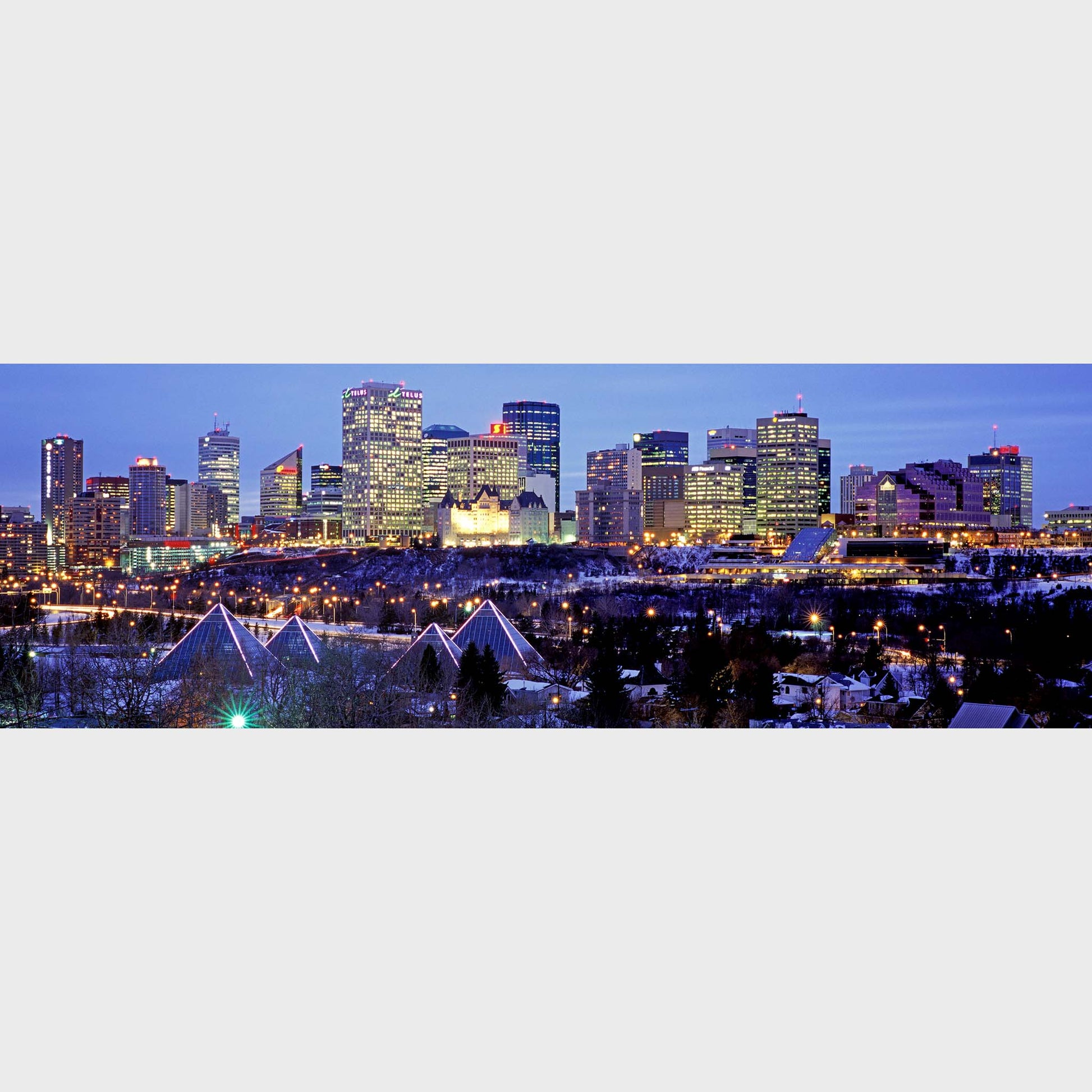 Edmonton Twilight, Edmonton, Alberta, Canada, Beautiful fine art landscape photography wall art limited edition prints for sale.