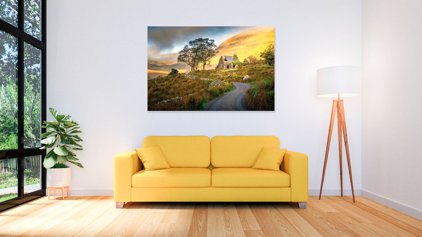 Molly's Cottage, Co. Kerry, Ireland, Decorate your home or office with beautiful fine art landscape photography wall art limited edition prints.