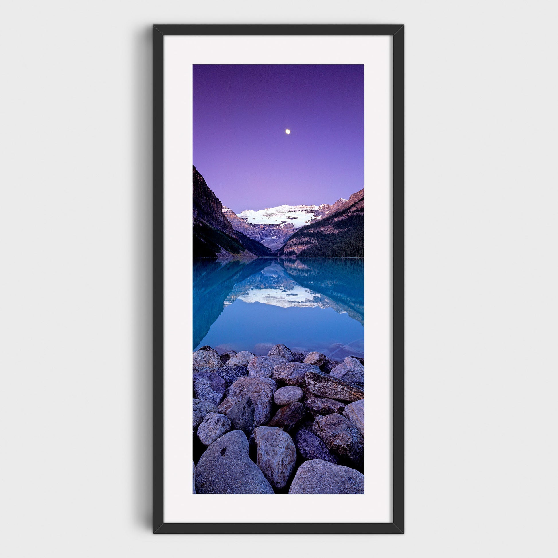 Moon Over Lake Louise, Banff National Park, Alberta, Canada, Fine Art Landscape Photography