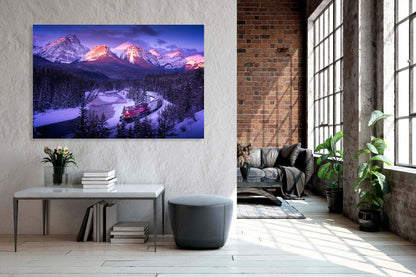 Morant's Curve, Banff National Park, Alberta, Canada, Rocky Mountains, Train Art, Decorate your home or office with beautiful fine art landscape photography wall art limited edition prints.