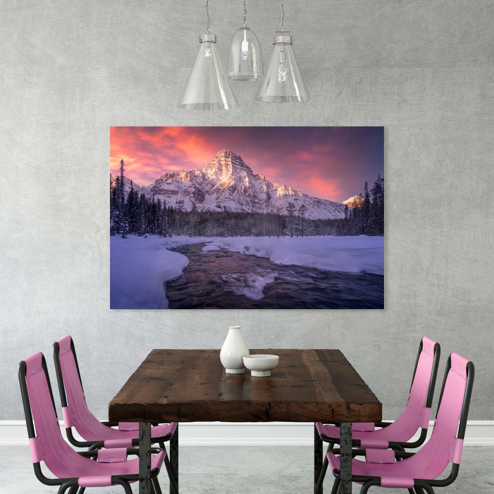 Mount Chephren, Banff National Park, Alberta, Canada, Rocky Mountains, Decorate your home or office with beautiful fine art landscape photography wall art limited edition prints.
