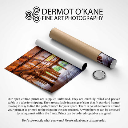 Secret Retreat, Bethesda Terrace, Angel of the Waters, Central Park, Manhattan, New York. Beautiful fine art landscape photography wall art for sale.