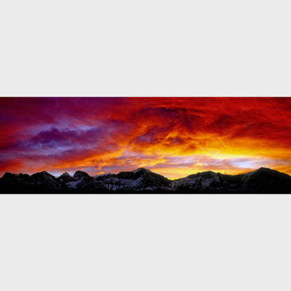Sunset In The Crowsnest Pass, Coleman, Alberta, Canada, Rocky Mountains, Beautiful fine art landscape photography wall art limited edition prints for sale.