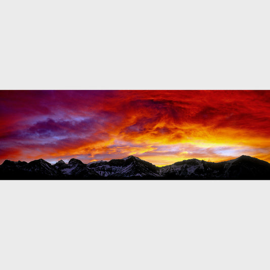 Sunset In The Crowsnest Pass, Coleman, Alberta, Canada, Rocky Mountains, Beautiful fine art landscape photography wall art limited edition prints for sale.