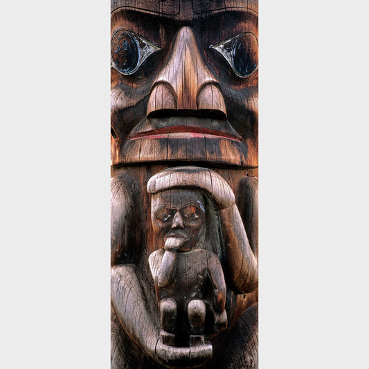 Totem Mother, Kitwanga, British Columbia, Canada, Totem Pole, Beautiful fine art landscape photography wall art limited edition prints for sale.